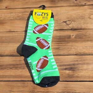NWT Foozy Kids Football Socks - Green and Black - Unisex